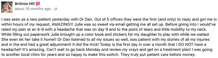 Chiropractic Allen TX Testimonial Brittnie Chiropractic Allen TX Testimonial Brittnie